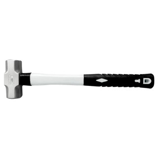 Bahco Stainless Steel Head Sledge Hammer with Fibreglass Handle, 1 kg, 313 mm Overall Length SS502-1000-FB