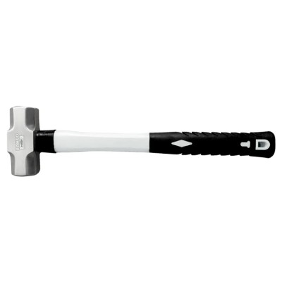 Bahco Stainless Steel Head Sledge Hammer with Fibreglass Handle, 1 kg, 313 mm Overall Length SS502-1000-FB