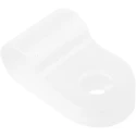 HellermannTyton Polyamide P-Clip 5 mm Closed Inside Diameter, 4.2 mm Mounting Hole Diameter, Natural 211-60029 H2P-PA66-NA