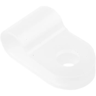 HellermannTyton Polyamide P-Clip 5 mm Closed Inside Diameter, 4.2 mm Mounting Hole Diameter, Natural 211-60029 H2P-PA66-NA