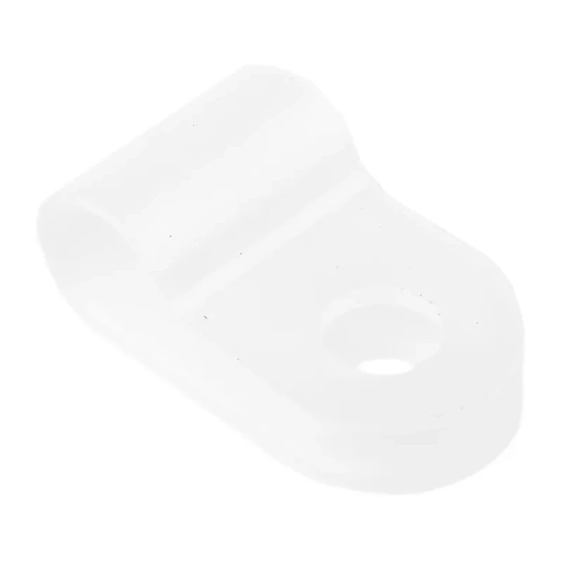 HellermannTyton Polyamide P-Clip 5 mm Closed Inside Diameter, 4.2 mm Mounting Hole Diameter, Natural 211-60029 H2P-PA66-NA