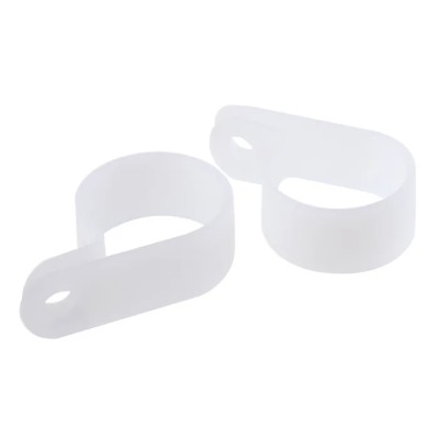HellermannTyton Polyamide P-Clip 22 mm Closed Inside Diameter Natural Colour 12 mm Width 211-60139 H13P-PA66-NA
