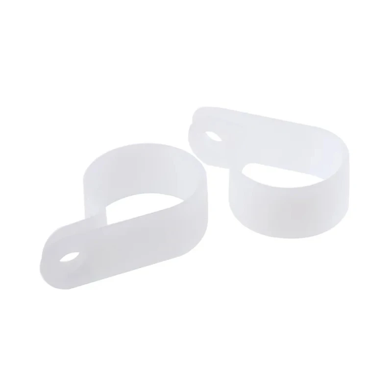 HellermannTyton Polyamide P-Clip 22 mm Closed Inside Diameter Natural Colour 12 mm Width 211-60139 H13P-PA66-NA