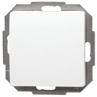 Kopp White 2 Way Push Button Universal Light Switch, 10A, 250V, Flush Mount DELTA Range 650602089