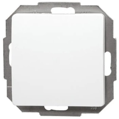 Kopp White 2 Way Push Button Universal Light Switch, 10A, 250V, Flush Mount DELTA Range 650602089