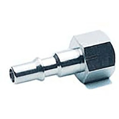RS PRO Brass Coupler Nipple 3/8 in Male ISO 228 Class A Nickel Plated Italy 187-8820