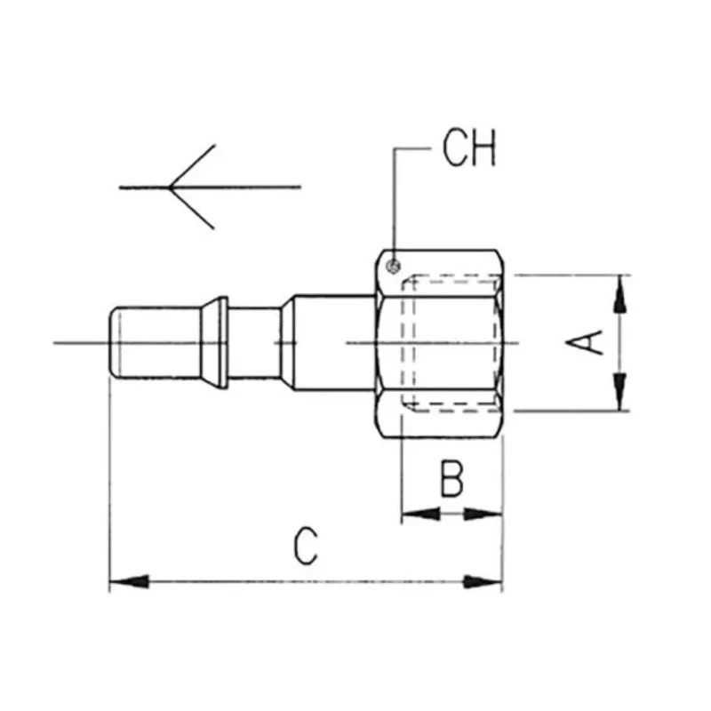 RS PRO Brass Coupler Nipple 3/8 in Male ISO 228 Class A Nickel Plated Italy 187-8820