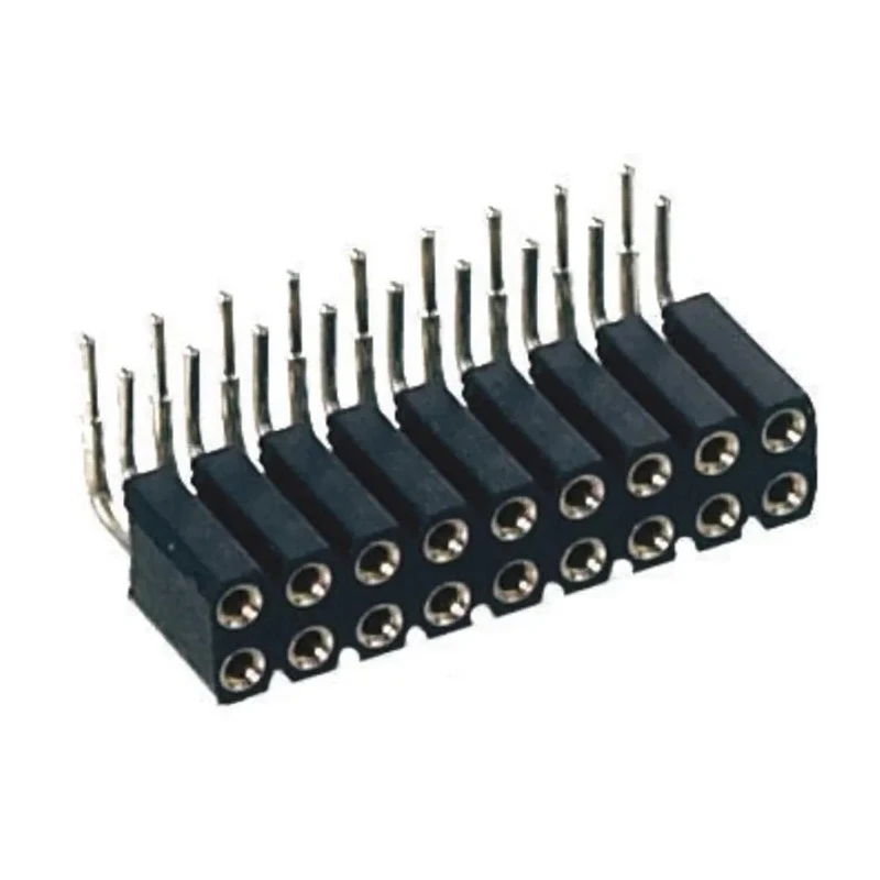 Preci-Dip 803 Series Right Angle PCB PCB Socket 4-Contact 2 Row 2.54 mm Pitch Solder 803-87-004-20-001101