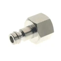 RS PRO Brass Coupler Nipple 1/8 in Male ISO 228 Class A Nickel Plated 12 bar 80°C 187-8812