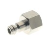 RS PRO Brass Coupler Nipple 1/8 in Male ISO 228 Class A Nickel Plated 12 bar 80°C 187-8812