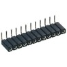 Preci-Dip 6 Way Right Angle Through Hole 2.54 mm Pitch SIL Socket 150V dc, Solder Termination 801-87-006-20-002101