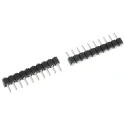 Preci-Dip 800 Series Straight Surface Pin Header, 10 Contacts, 2.54 mm Pitch, 1 Row, Unshrouded 800-80-010-30-480101