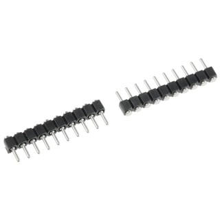 Preci-Dip 800 Series Straight Surface Pin Header, 10 Contacts, 2.54 mm Pitch, 1 Row, Unshrouded 800-80-010-30-480101