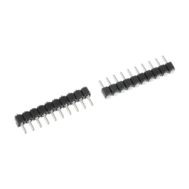Preci-Dip 800 Series Straight Surface Pin Header, 10 Contacts, 2.54 mm Pitch, 1 Row, Unshrouded 800-80-010-30-480101