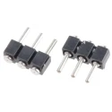 Preci-Dip 800 Series Straight Surface Pin Header, 3 Contact(s), 2.54 mm Pitch, 1 Row, Unshrouded 800-80-003-30-480101