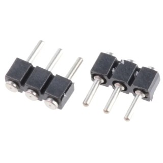 Preci-Dip 800 Series Straight Surface Pin Header, 3 Contact(s), 2.54 mm Pitch, 1 Row, Unshrouded 800-80-003-30-480101