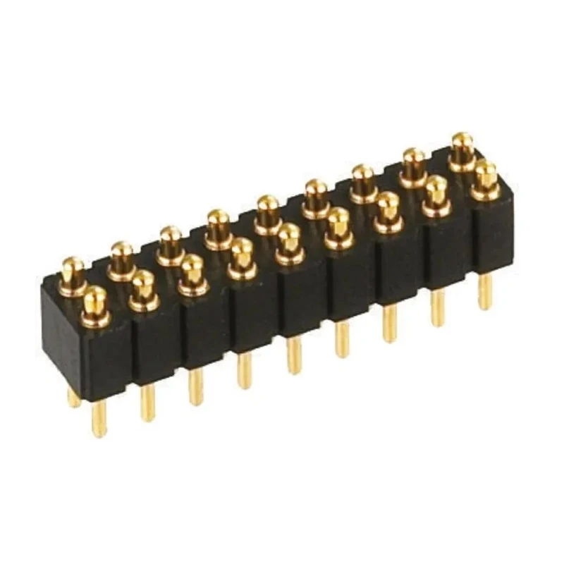 Preci-Dip 813 Series Straight Through Hole Spring Loaded Connector, 6 Contacts, 2.54 mm Pitch, 2 Row 813-S1-006-10-017101