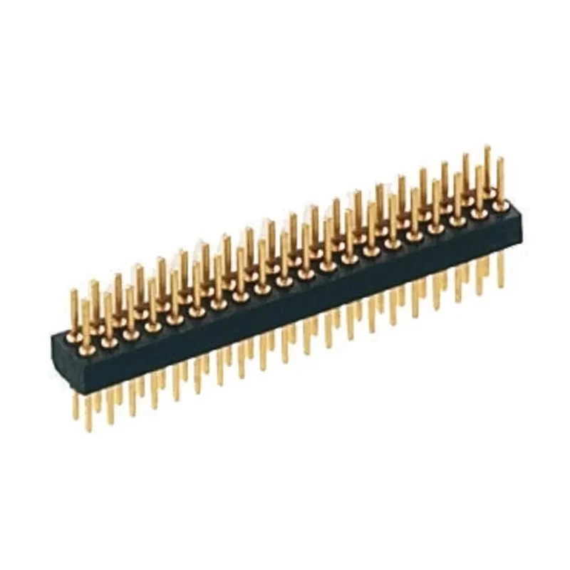 Preci-Dip 852 Series Straight Through Hole Pin Header, 4 Contacts, 1.27 mm Pitch, 2 Row, Unshrouded 852-80-004-10-001101