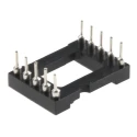 Preci-Dip 110 2.54 mm Pitch Vertical 10 Way Through Hole Turned Pin Open Frame DIL Socket 110-87-610-41-001101