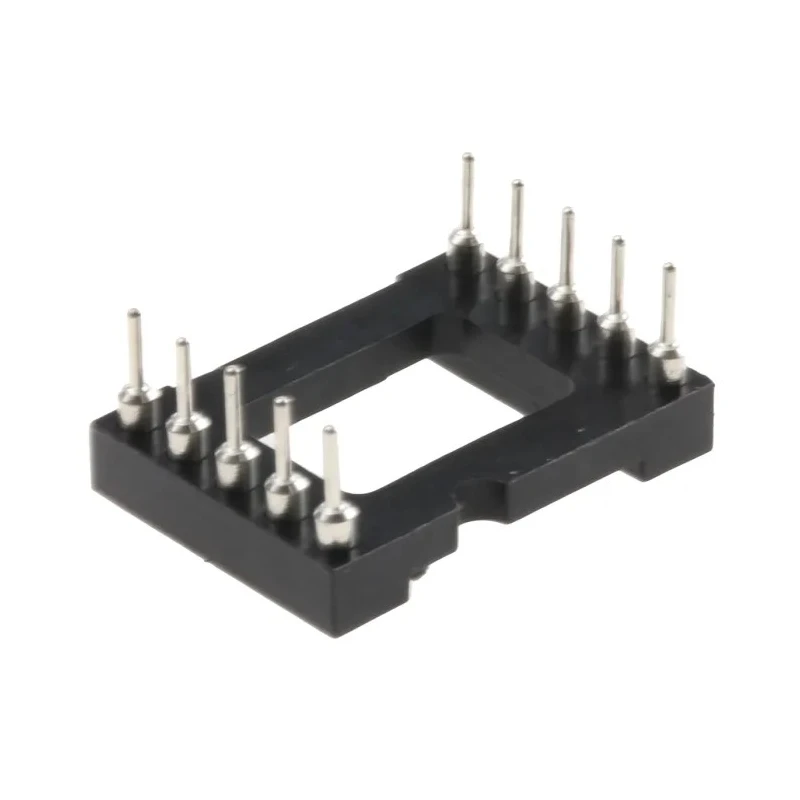 Preci-Dip 110 2.54 mm Pitch Vertical 10 Way Through Hole Turned Pin Open Frame DIL Socket 110-87-610-41-001101