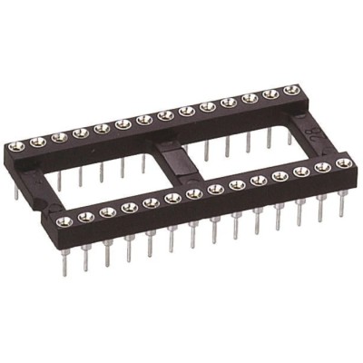 Preci-Dip 110 Series 2.54 mm Pitch Vertical 50 Way Through Hole Turned Pin Open Frame DIL Socket 1A 110-87-650-41-001101