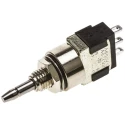 KNITTER-SWITCH MP Series Miniature Push Button Switch, Latching, Panel Mount, 5.6 mm Cutout, SPDT Contact, IP67, 250 MPE106D