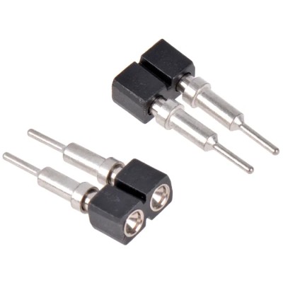 Preci-Dip 2 Way Straight Through Hole Socket Contact Carrier 2.54 mm Pitch 100 V AC, 150 V DC, Solder 712-87-102-41-001101