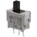 KNITTER-SWITCH PCB Slide Switch DPDT Latching 50mA Gold over Nickel Plated Phosphor Bronze ASL 2D