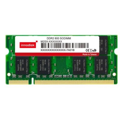 InnoDisk Industrial Grade DDR2 1 GB Laptop RAM SODIMM 800 MHz 1.8V 
