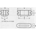 HellermannTyton HV Grey Polyvinyl Chloride 52 mm Cable Grommet for 44 mm Cable Diameter 633-06088 HV1608-PVC-FR-GY