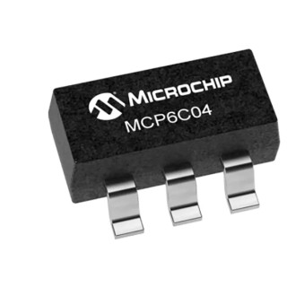 Microchip Operational Amplifier 500 kHz, 6-Pin SOT-23, 2V to 5.5V Supply MCP6C04T-020E/CHY