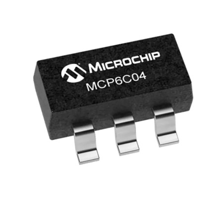 Microchip Operational Amplifier 500 kHz, 6-Pin SOT-23, 2V to 5.5V Supply MCP6C04T-020E/CHY