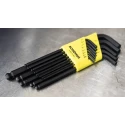 Bondhus 13 piece L Imperial Hex Key Set, Hex sizes 0.05 to 7/32 Inch, Long Arm, Hex Ball End BLX13