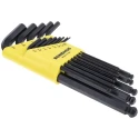 Bondhus 13 piece L Imperial Hex Key Set, Hex sizes 0.05 to 7/32 Inch, Long Arm, Hex Ball End BLX13