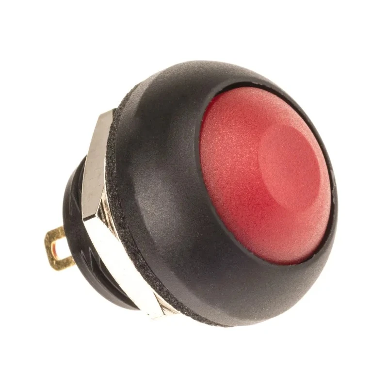 KNITTER-SWITCH DPW Series Miniature Momentary Push Button Switch, Panel Mount, 12.9 mm Cutout, SPST, IP67, 50 V dc DPW1CGR