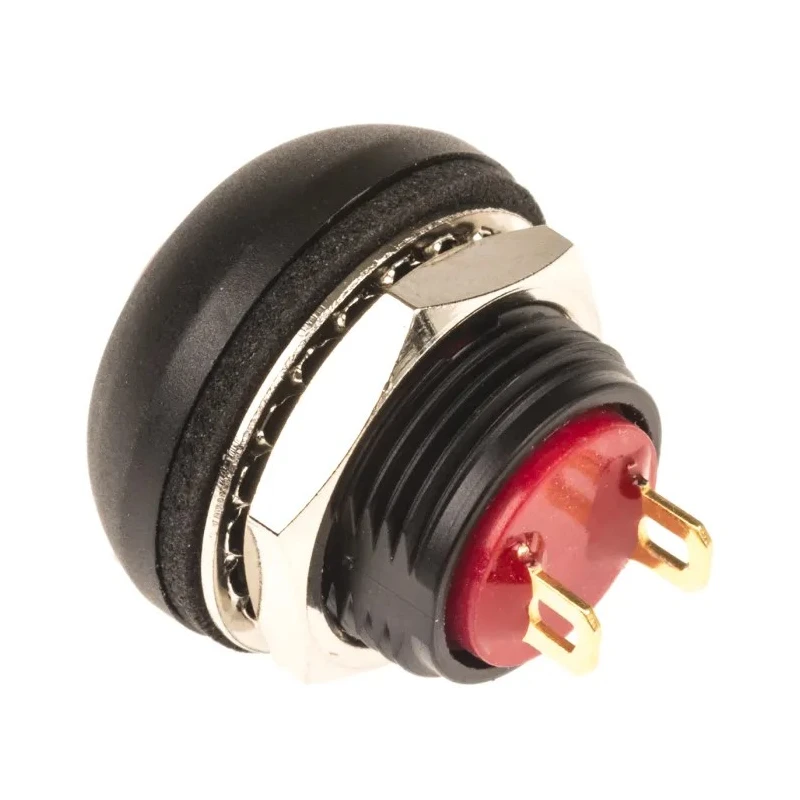 KNITTER-SWITCH DPW Series Miniature Momentary Push Button Switch, Panel Mount, 12.9 mm Cutout, SPST, IP67, 50 V dc DPW1CGR