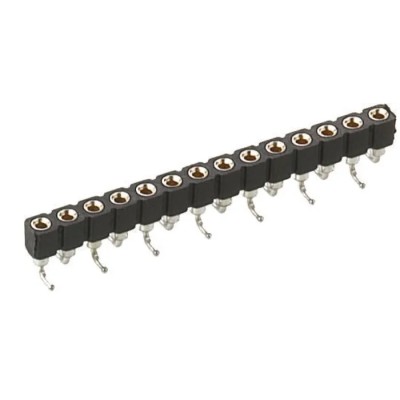 Preci-Dip 4 Way Preci-Dip Straight Surface 2.54 mm Pitch SIL Socket 100 V ac, 150 V dc, 3A 310-87-104-41-105191