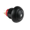KNITTER-SWITCH Illuminated Miniature Push Button Switch Momentary Panel Mount SPST Red LED 12.9 mm Cutout DPWL 1CGKR