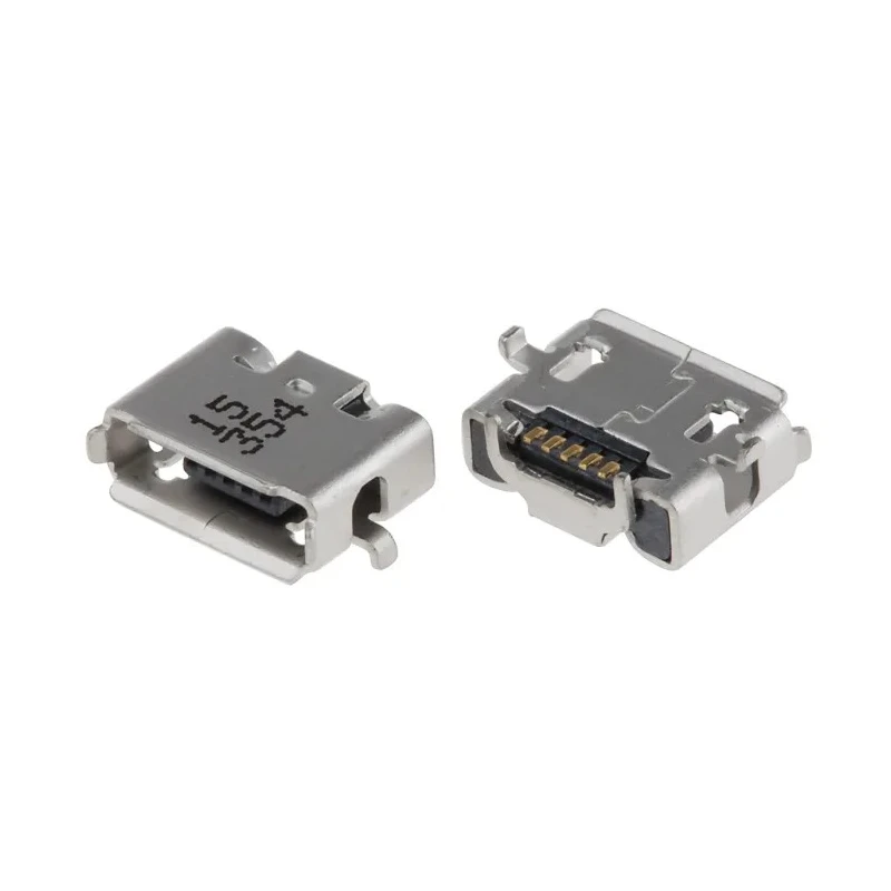 Molex Right Angle Surface Female 1 Port Micro USB Type AB Connector USB 2.0 1.8A 30V 47590-0001