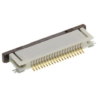 Molex 0.5 mm Pitch 20 Way Right Angle Female Easy-On FFC/FPC Connector, Surface Mount, Solder Termination 52746-2071