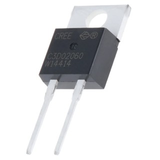 Wolfspeed 600 V 2 A Z-Rec Silicon Carbide Schottky Diode Single 2-Pin TO-220 C3D02060A