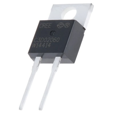 Wolfspeed 600 V 2 A Z-Rec Silicon Carbide Schottky Diode Single 2-Pin TO-220 C3D02060A