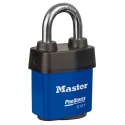 Master Lock Weather Tough Covered Laminated Steel Key Padlock 8mm Shackle 54mm Body 6121BLU