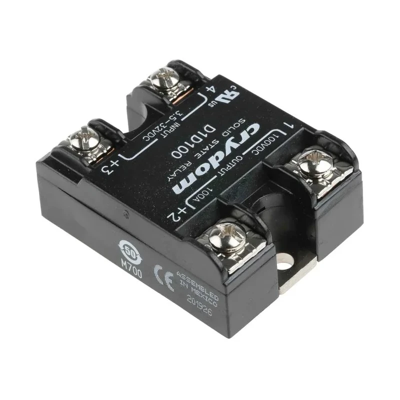 Crydom Solid State Relay 1-DC Series Surface Mount 100 A Load, 100 V Load, 32V Control D1D100