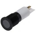 RS PRO White Panel Mount Indicator 220V AC 3mA Solder Tab Termination IP67 Flush Bezel 703-8857