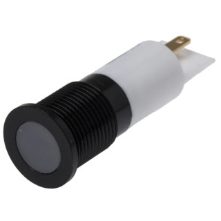 RS PRO White Panel Mount Indicator 220V AC 3mA Solder Tab Termination IP67 Flush Bezel 703-8857