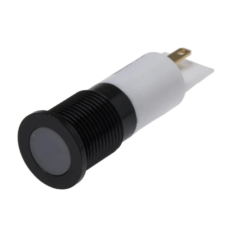 RS PRO White Panel Mount Indicator 220V AC 3mA Solder Tab Termination IP67 Flush Bezel 703-8857