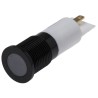 RS PRO White Panel Mount Indicator 220V AC 3mA Solder Tab Termination IP67 Flush Bezel 703-8857