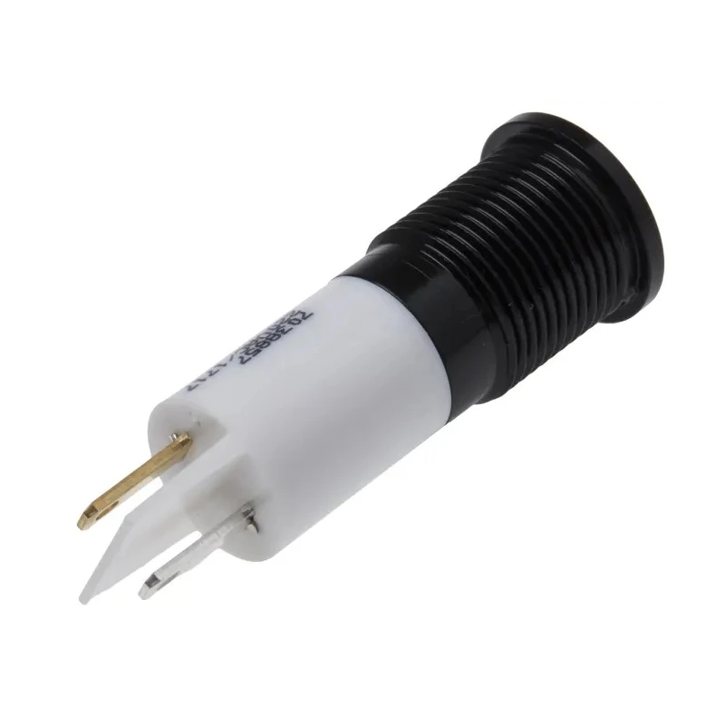RS PRO White Panel Mount Indicator 220V AC 3mA Solder Tab Termination IP67 Flush Bezel 703-8857