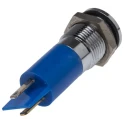 RS PRO Blue Panel Mount Indicator 24V DC 20mA Solder Tab IP67 Flush Bezel 703-8835